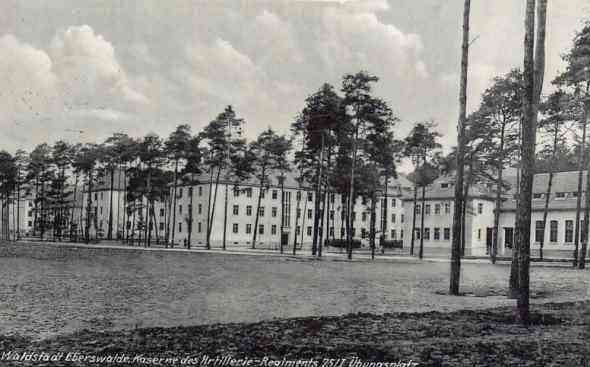 Barracks of the artillery regiment 75/I in Eberswalde, Freienwalder Straße