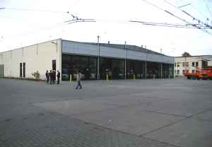 3200 m² große Abstellhalle auf dem Betriebshof Eberswalde/Nordend