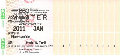 Monthly coupon of the Annual ticket VBB-Umwelt in subscription