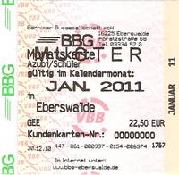 Monthly tickets for apprentices and students