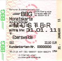 Monthly tickets for apprentices and students sliding