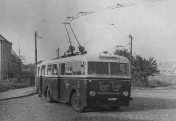 Trolleybus no. 7/II of the GDR type LOWA W 600