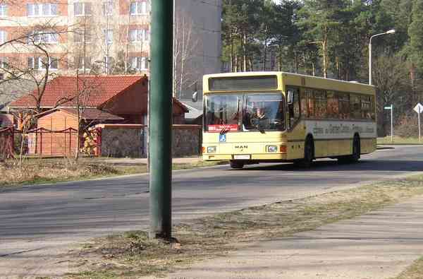 Bus Wagen-Nr. 2281 der BVG als Obus-Ersatzverkehr in Eberswalde