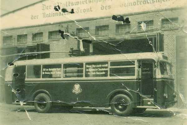 Trolleybus no. 01(II) former no. 04(I) of the German type MPE 1 (out of service)