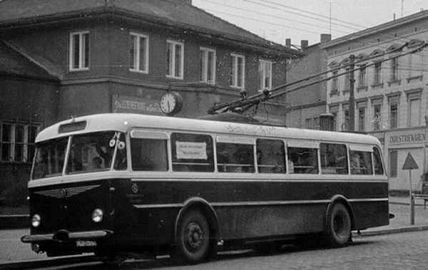 Trolleybus of the Czech type ŠKODA 8 Tr