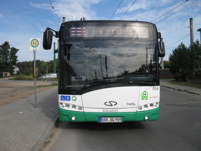 Articulated trolleybus no. 059 of the Polish type Solaris Trollino 18 AC