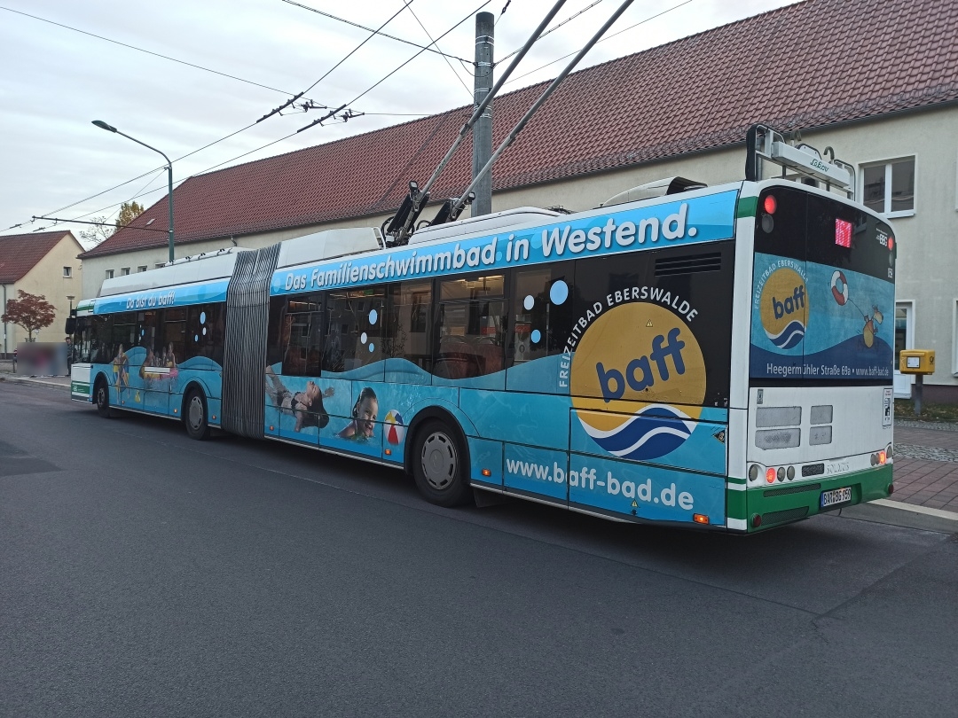 Gelenkobus Nr. 059 vom polnischen Typ Solaris Trollino 18 III Cegelec AC