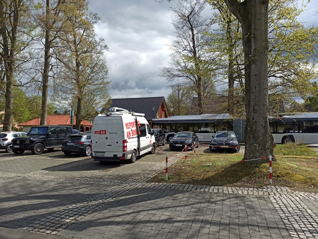 Gelenkobus 064 bei einer Proberunde f&uuml;r rbb24