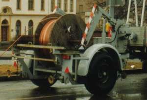 Kabeltransportanhänger vom DDR-Typ HL 31.91