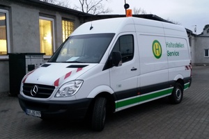 Wartungsfahrzeug für Haltestellen vom deutschen Typ MB Sprinter CDI 313