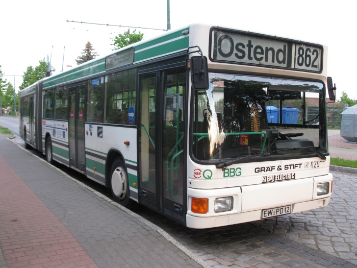 Gelenkobus Nr.029 vom österreichischen Typ ÖAF Gräf & Stift NGE 152 M17