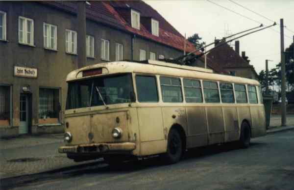 Obus Nr. 31/I später Nr. 19/II vom tschechischem Typ ŠKODA 9 Tr14 (verschrottet)