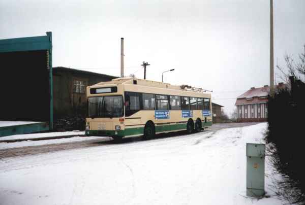 Obus Nr.55 vom Typ MAN SL 172 HO M 12 aus
Solingen in Eberswalde