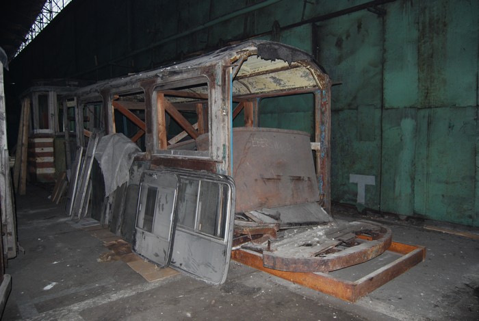 Ehemaliger Eberswalder Straßenbahntriebwagen 2 in Kraków/Pl im Jahre 2008