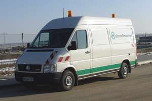 Wartungsfahrzeug für Haltestellen vom deutschen Typ VW LT 28